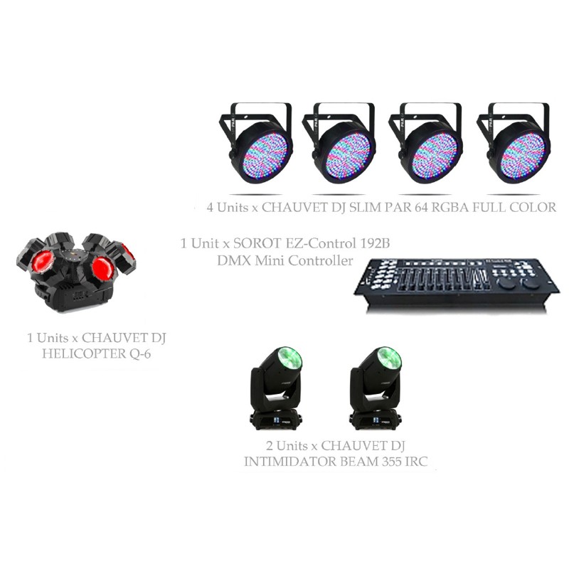 PAKET MINI CLUB LIGHTING SETS #1 - CHAUVET DJ DESIGN SOLUTION