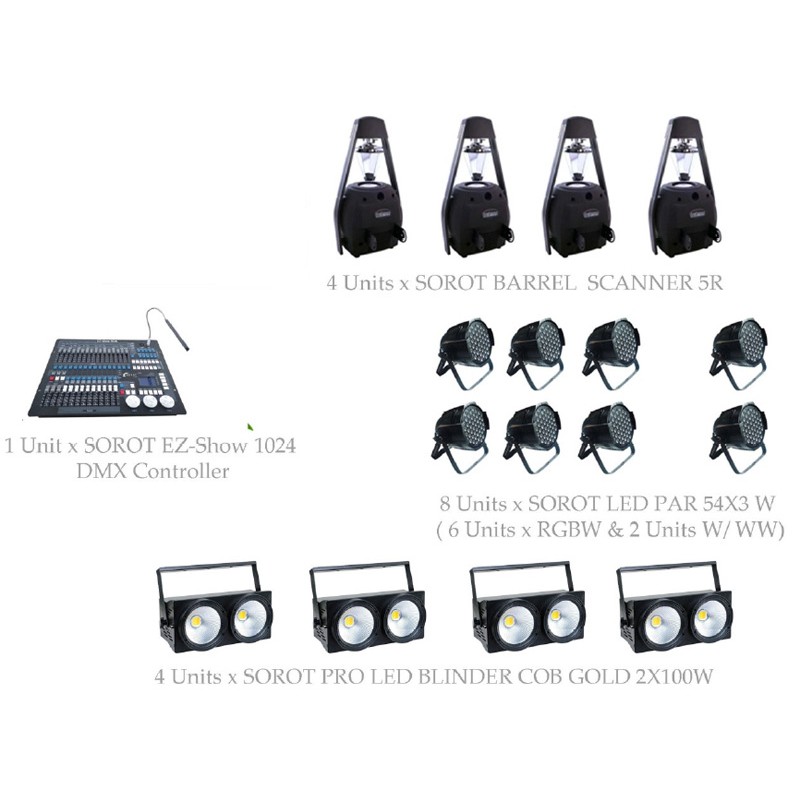 PAKET STAGE CLUB LIGHTING #1 - SOROT PRO DESIGN SOLUTION