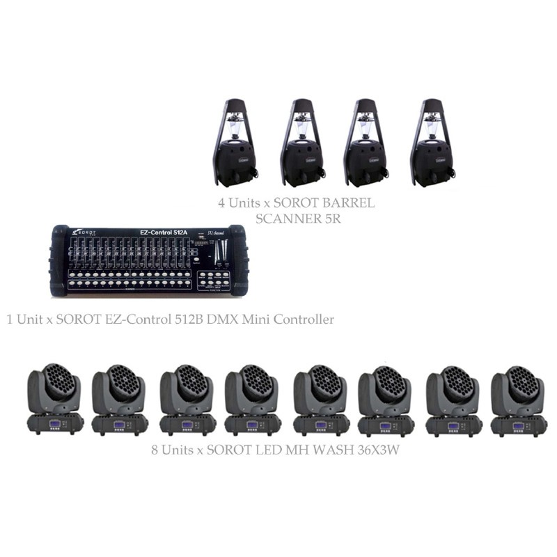 PAKET MEDIUM CLUB LIGHTING #1C - SOROT PRO DESIGN SOLUTION