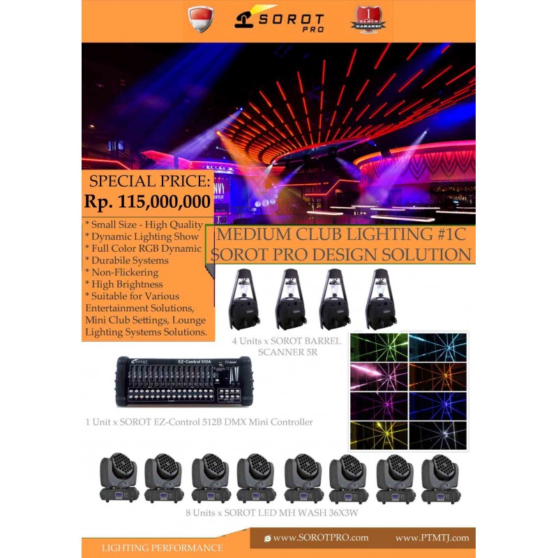 PAKET MEDIUM CLUB LIGHTING #1C - SOROT PRO DESIGN ...