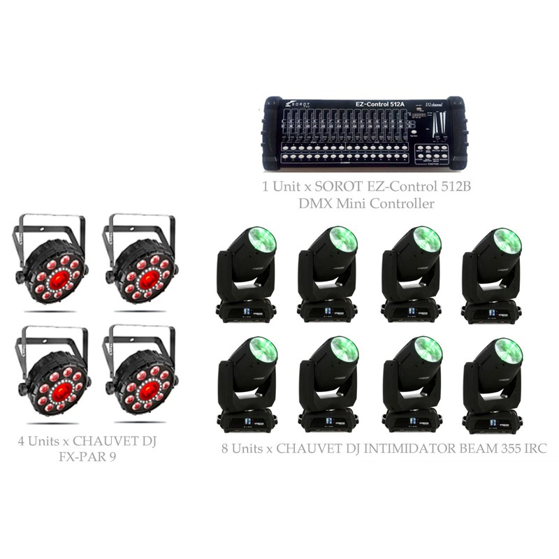 PAKET MEDIUM CLUB LIGHTING #1E - CHAUVET DJ DESIGN SOLUTION