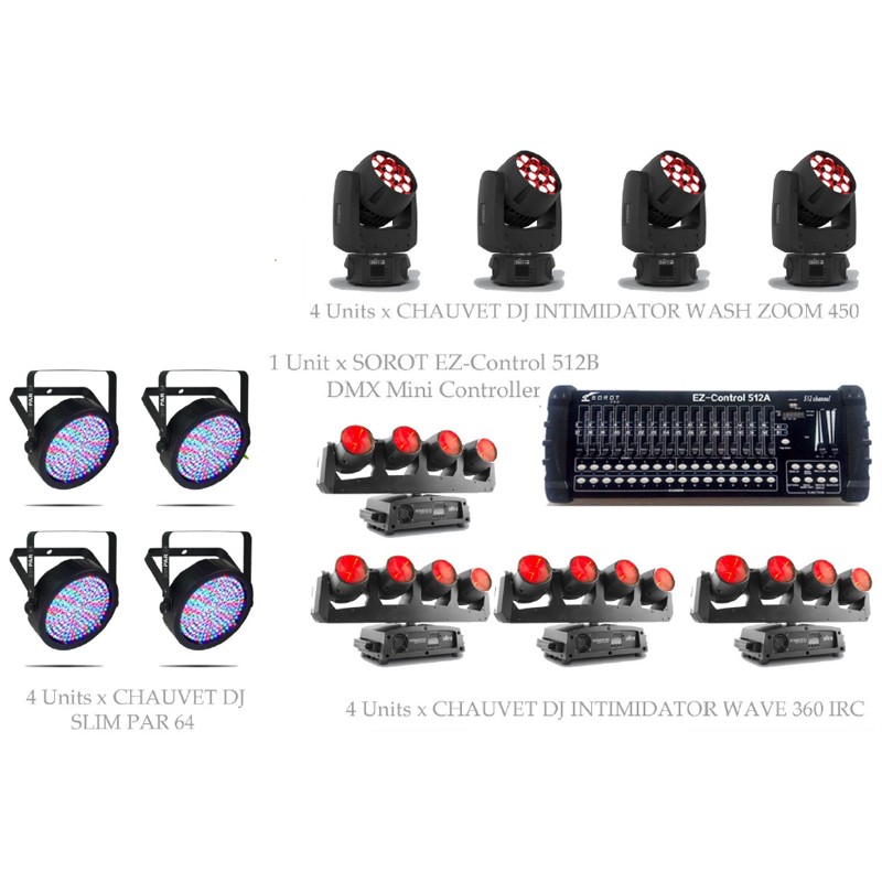 PAKET MEDIUM CLUB LIGHTING #1 - CHAUVET DJ DESIGN SOLUTION