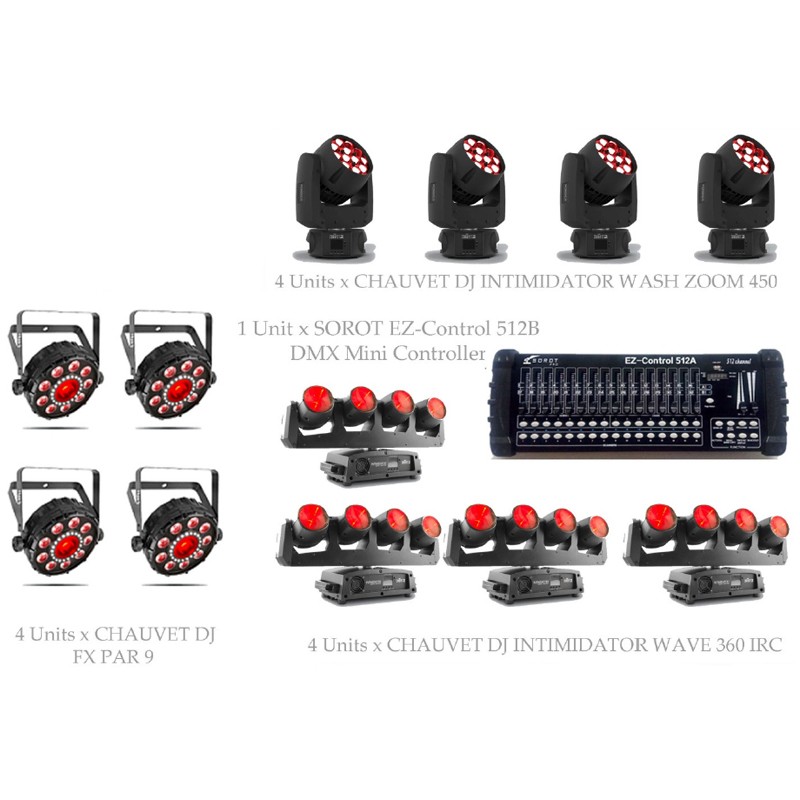 PAKET MEDIUM CLUB LIGHTING #1A - CHAUVET DJ DESIGN SOLUTION