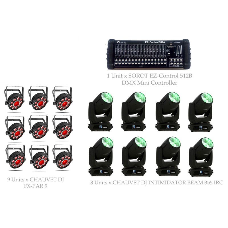 PAKET MEDIUM CLUB LIGHTING #2 - CHAUVET DJ DESIGN SOLUTION