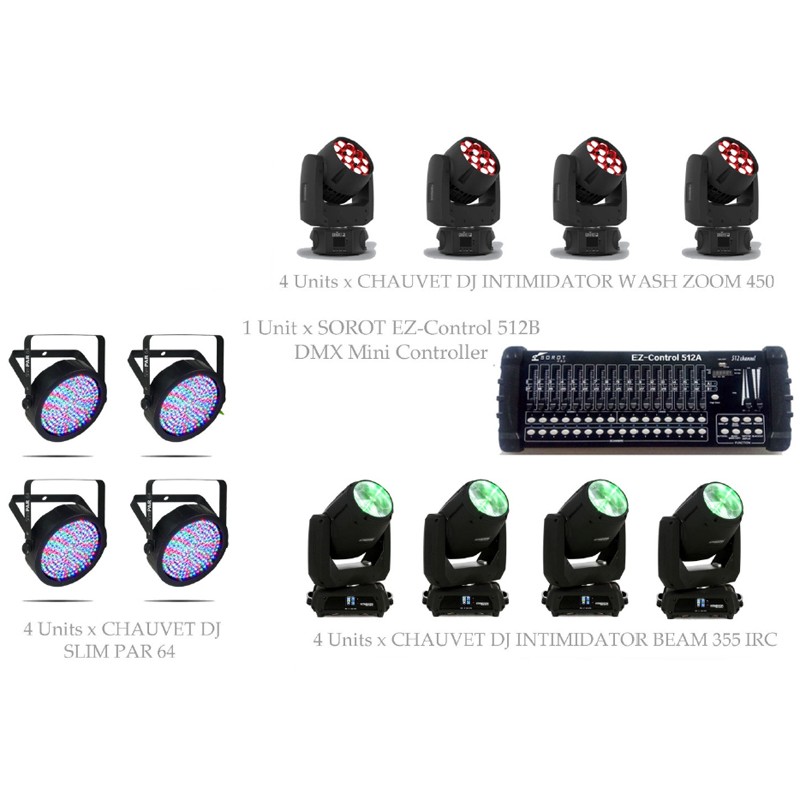 PAKET MEDIUM CLUB LIGHTING #1C - CHAUVET DJ DESIGN SOLUTION