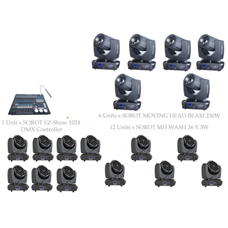 PAKET STAGE CLUB LIGHTING #1E - SOROT PRO DESIGN SOLUTION