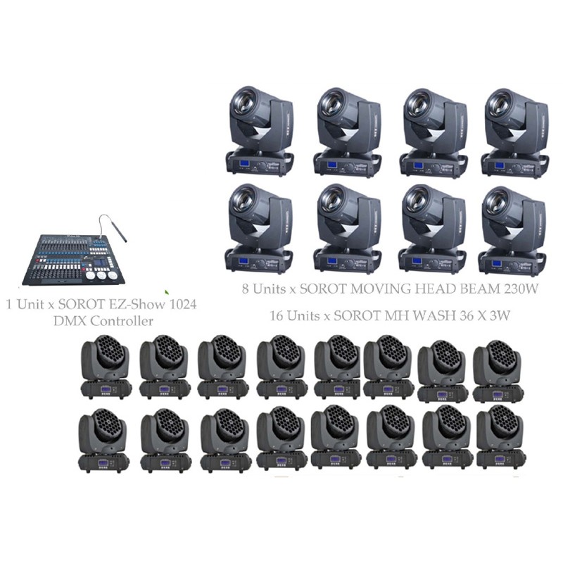 PAKET STAGE CLUB LIGHTING #1F - SOROT PRO DESIGN SOLUTION