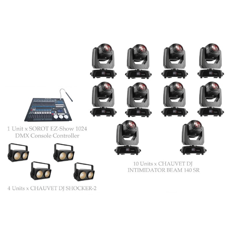 PAKET STAGE CLUB LIGHTING #1C - CHAUVET DJ DESIGN SOLUTION