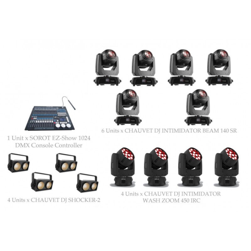 PAKET STAGE CLUB LIGHTING #1A - CHAUVET DJ DESIGN SOLUTION