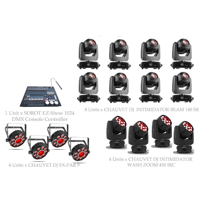PAKET STAGE CLUB LIGHTING #2 - CHAUVET DJ DESIGN SOLUTION