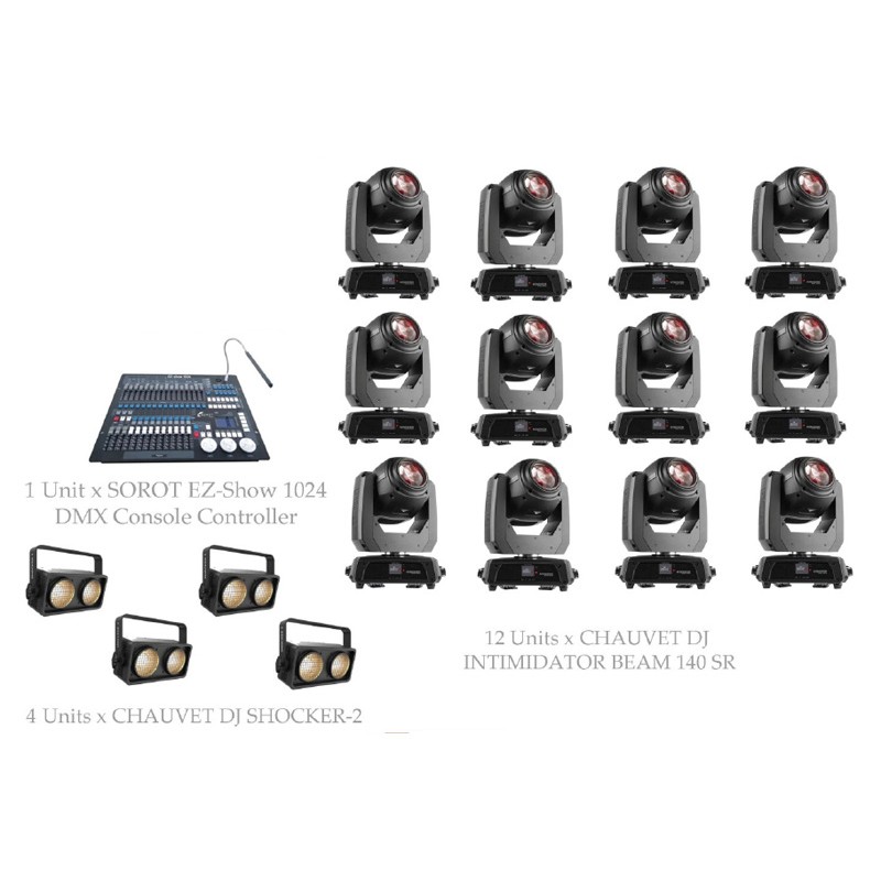 PAKET STAGE CLUB LIGHTING #1D - CHAUVET DJ DESIGN SOLUTION