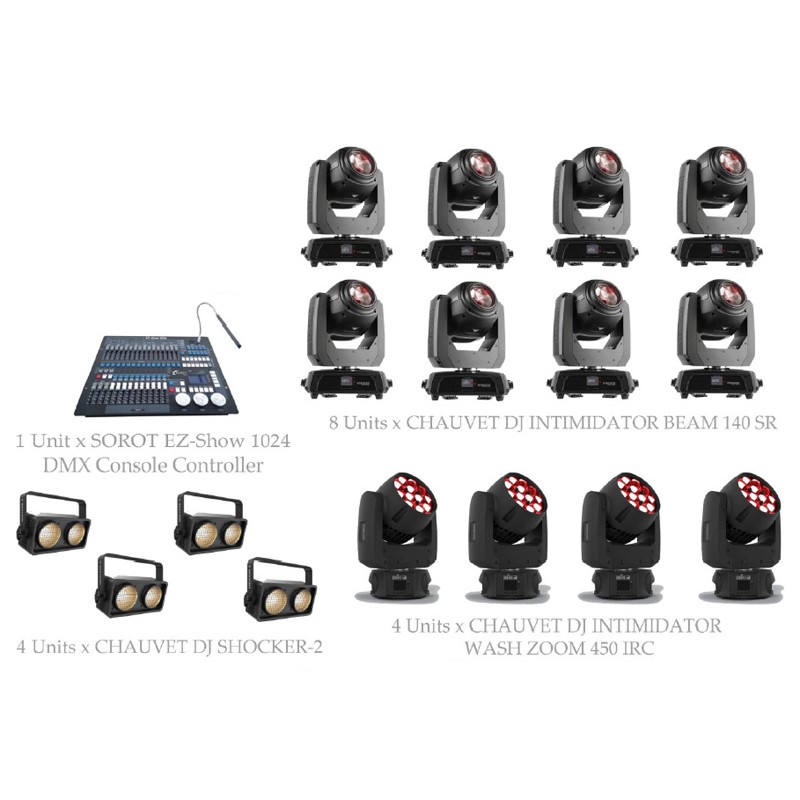 PAKET STAGE CLUB LIGHTING #1B - CHAUVET DJ DESIGN SOLUTION