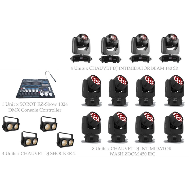 PAKET STAGE CLUB LIGHTING #1 - CHAUVET DJ DESIGN SOLUTION