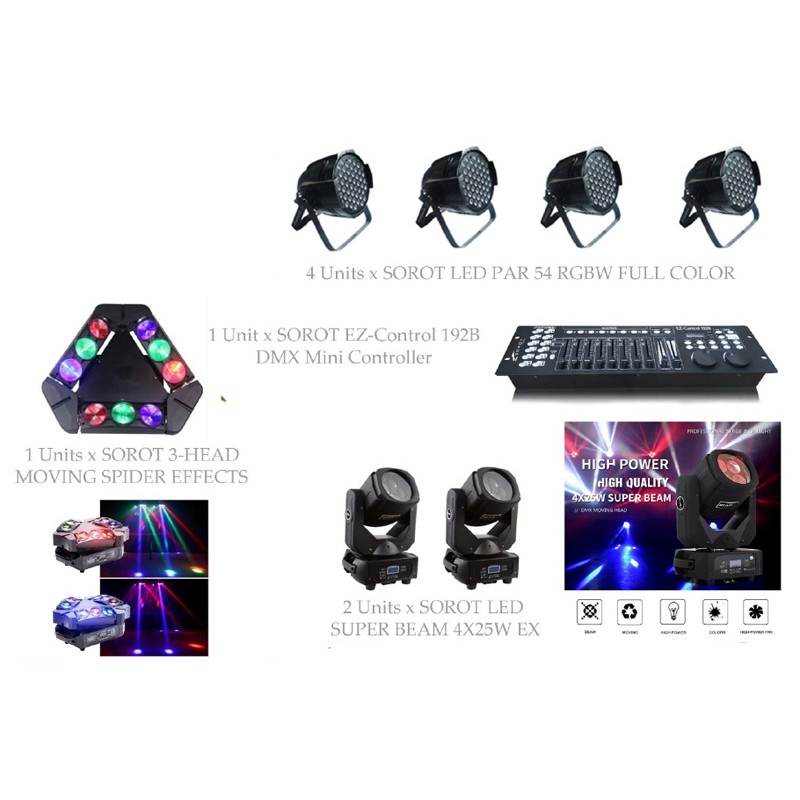 PAKET MINI CLUB LIGHTING SETS #1 - SOROT PRO DESIGN SOLUTION
