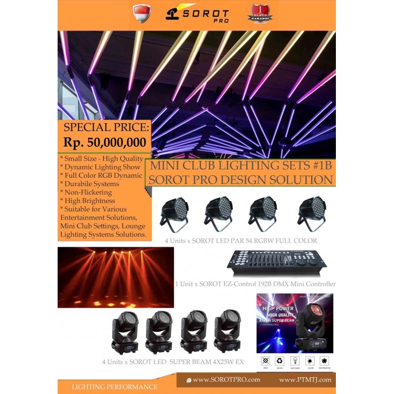 PAKET MINI CLUB LIGHTING SETS #1B - SOROT PRO DESIGN SOLUTION