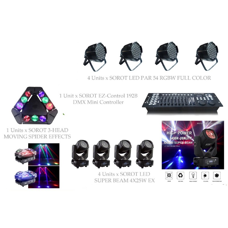 PAKET MINI CLUB LIGHTING SETS #1D - SOROT PRO DESIGN SOLUTION