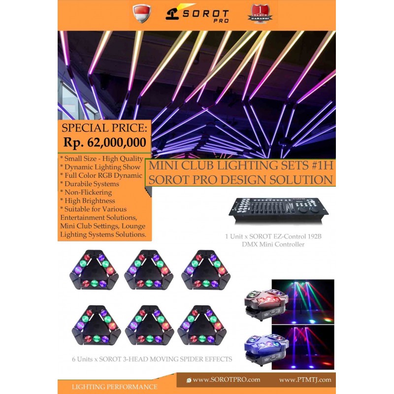 PAKET MINI CLUB LIGHTING SETS #1H - SOROT PRO DESIGN SOLUTION