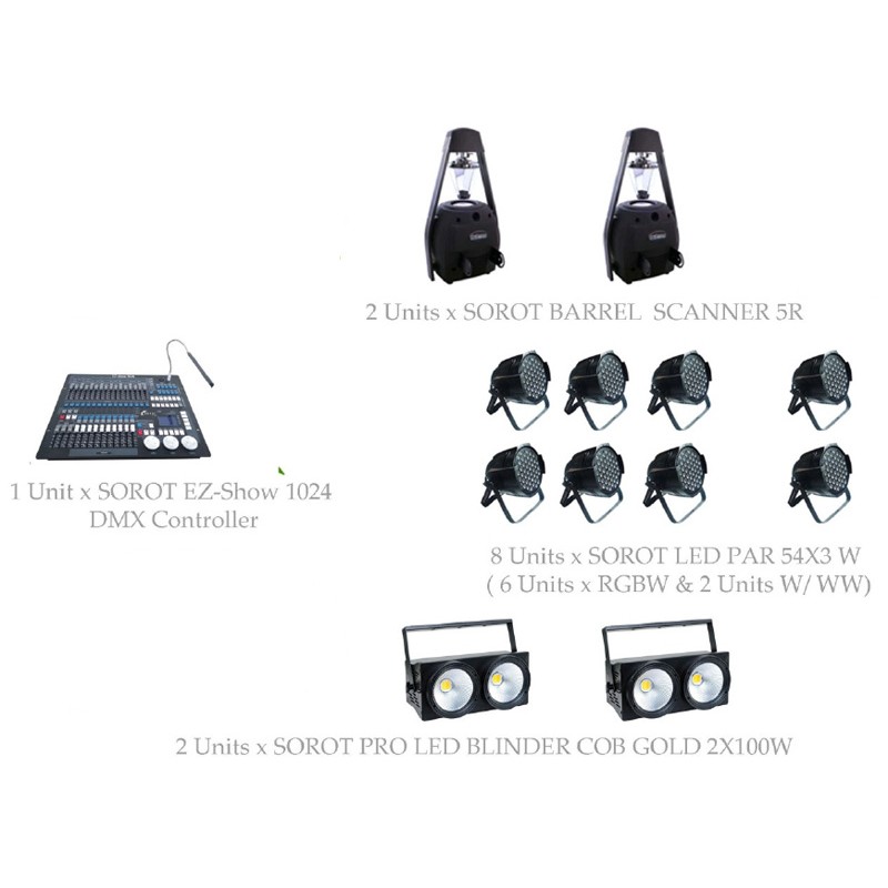PAKET STAGE CLUB LIGHTING #1A - SOROT PRO DESIGN SOLUTION