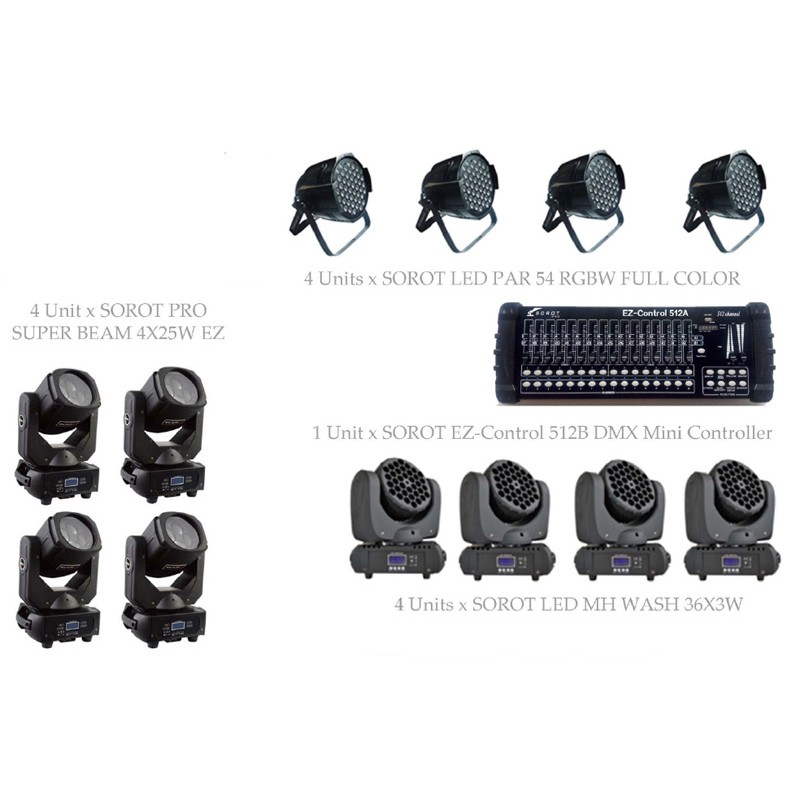 PAKET MEDIUM CLUB LIGHTING SETS #1 - SOROT PRO DESIGN SOLUTION