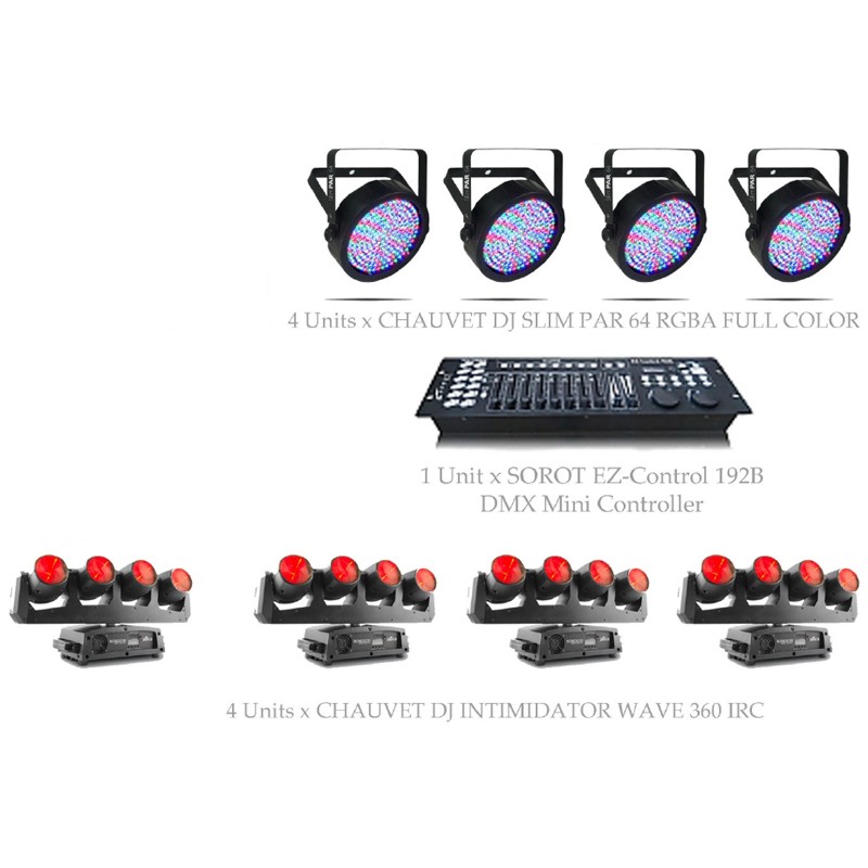 PAKET MINI CLUB LIGHTING SETS #1B - CHAUVET DJ DESIGN SOLUTION