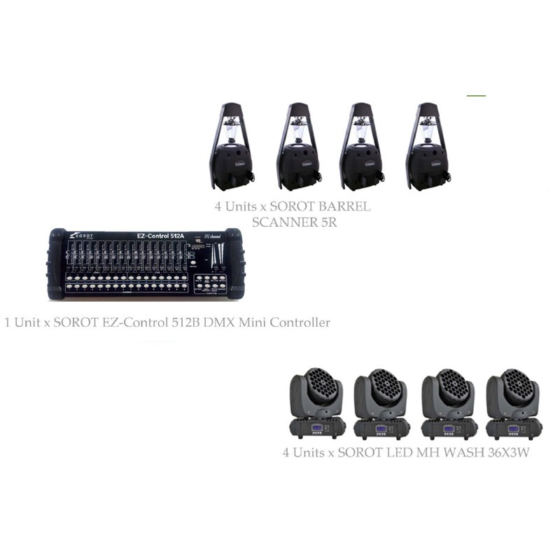 PAKET MEDIUM CLUB LIGHTING #1B - SOROT PRO DESIGN SOLUTION