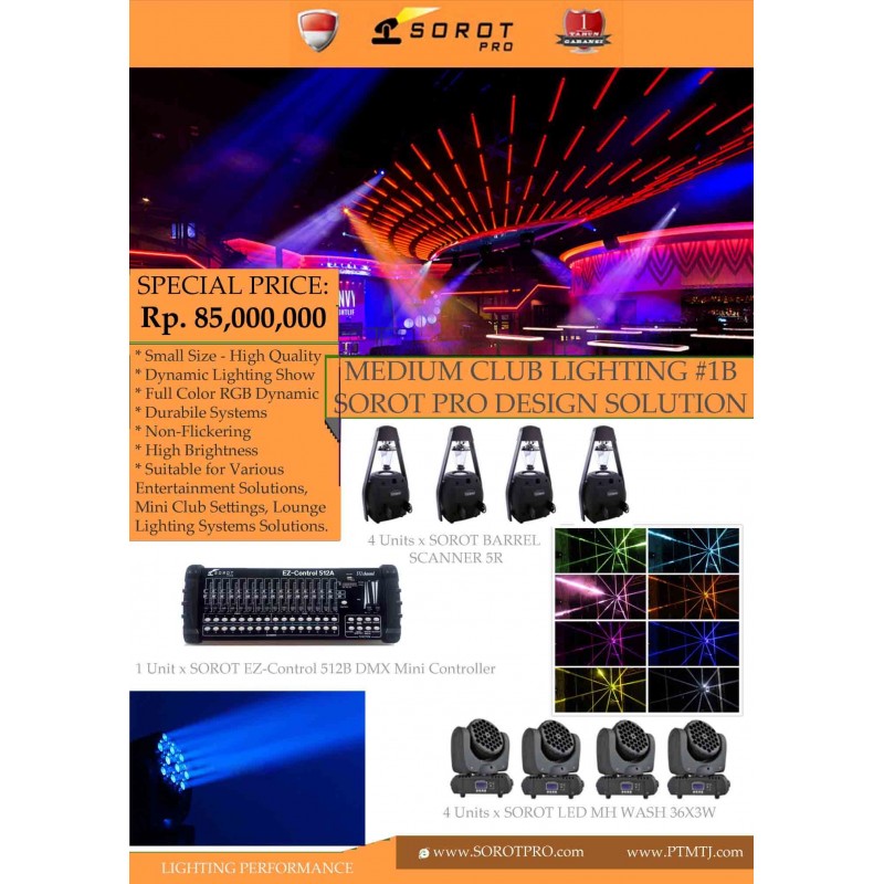 PAKET MEDIUM CLUB LIGHTING #1B - SOROT PRO DESIGN ...