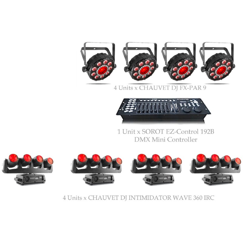 PAKET MINI CLUB LIGHTING SETS #1C - CHAUVET DJ DESIGN SOLUTION