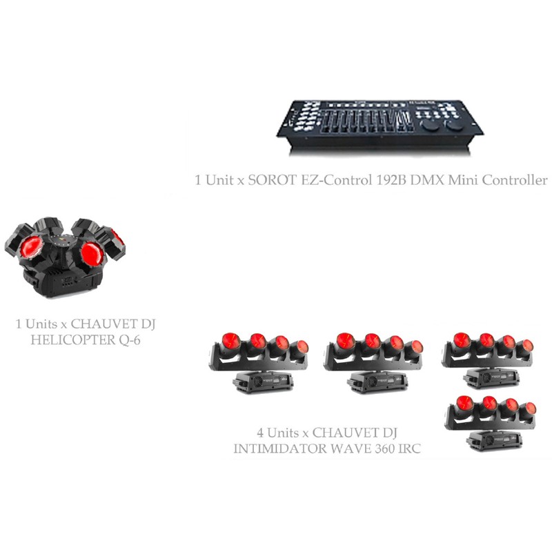 PAKET MINI CLUB LIGHTING SETS #1A - CHAUVET DJ DESIGN SOLUTION