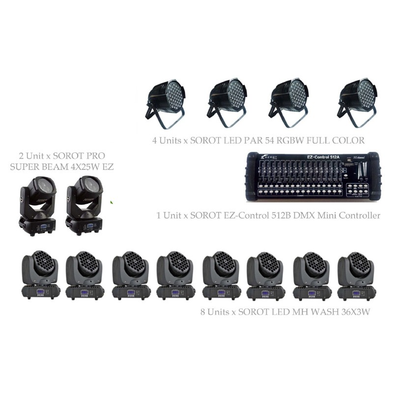 PAKET MEDIUM CLUB LIGHTING #1A - SOROT PRO DESIGN SOLUTION