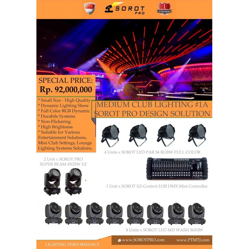 PAKET MEDIUM CLUB LIGHTING #1A - SOROT PRO DESIGN ...
