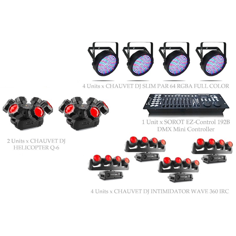 PAKET MINI CLUB LIGHTING SETS #1D - CHAUVET DJ DESIGN SOLUTION