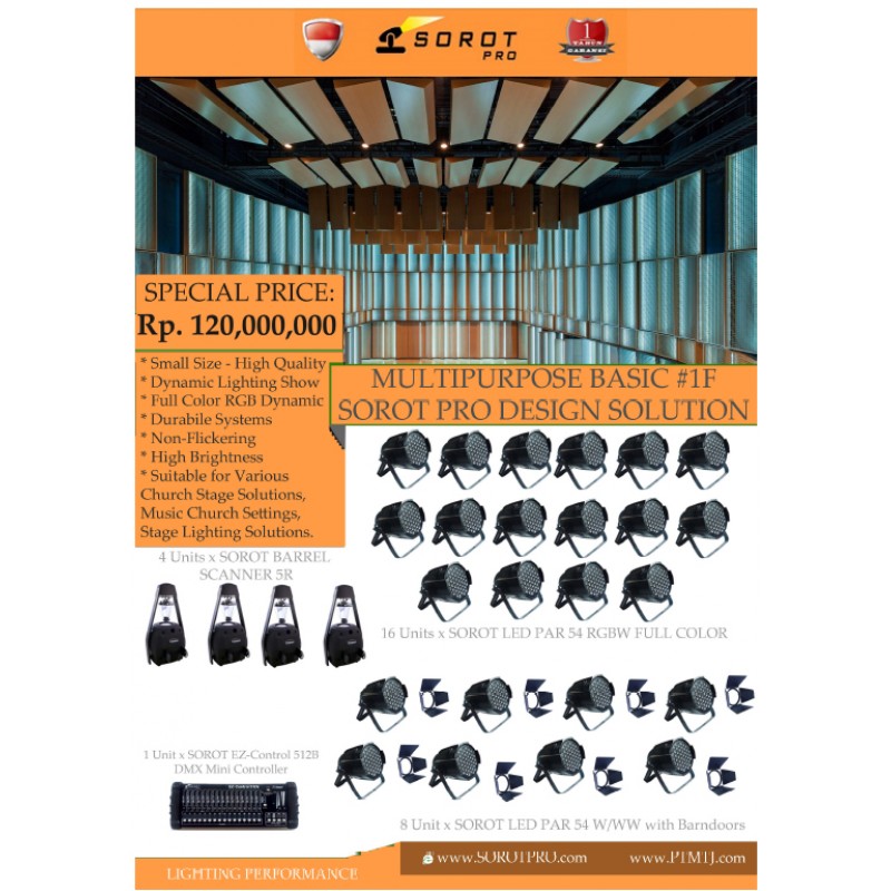 PAKET MULTIPURPOSE BASIC #1F - SOROT PRO DESIGN SOLUTION