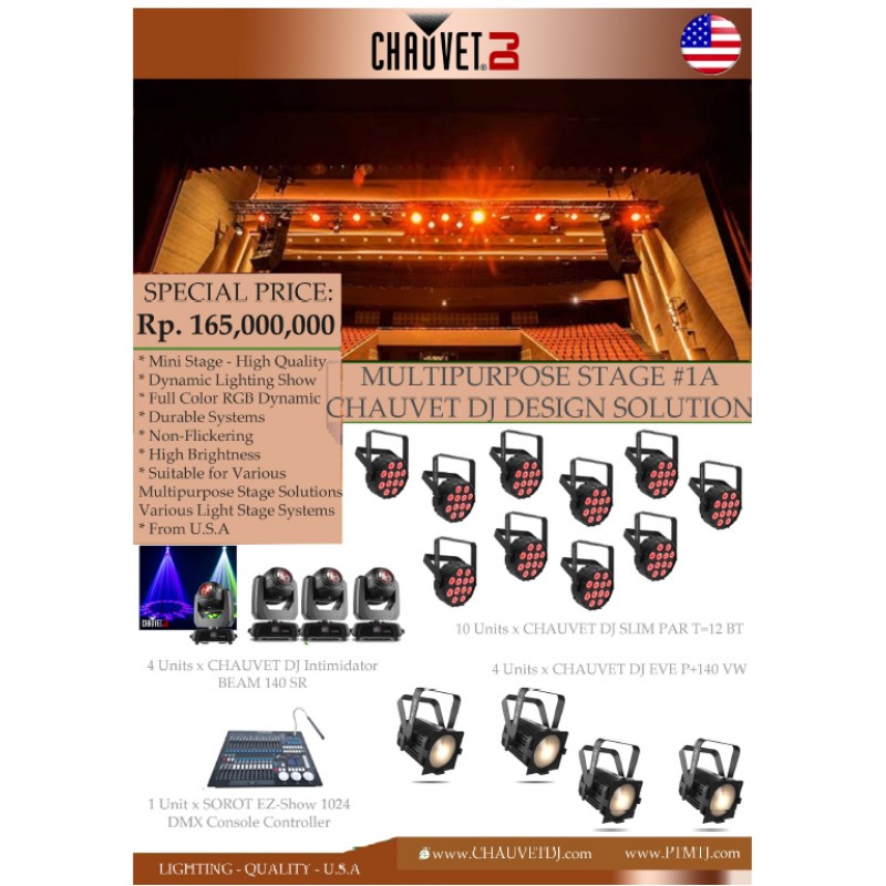 PAKET MULTIPURPOSE STAGE #1A - CHAUVET DJ DESIGN SOLUTION