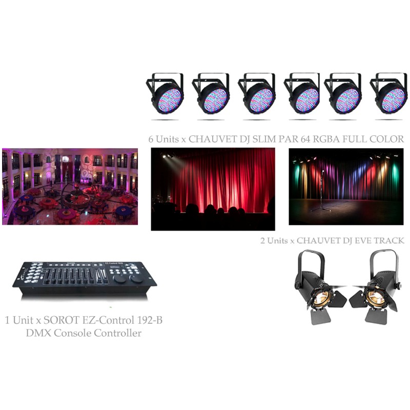 PAKET MULTIPURPOSE BASIC #1B - CHAUVET DJ DESIGN SOLUTION