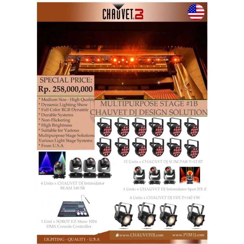 PAKET MULTIPURPOSE STAGE #1B - CHAUVET DJ DESIGN SOLUTION