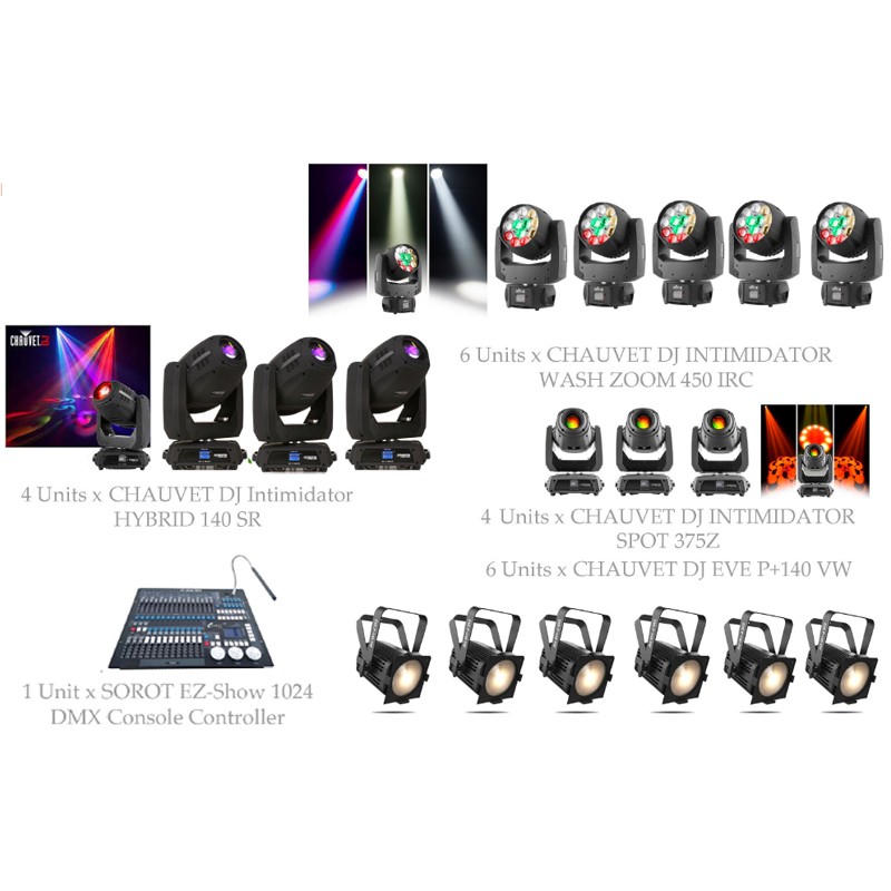 PAKET MULTIPURPOSE PREMIUM #1C - CHAUVET DJ DESIGN SOLUTION