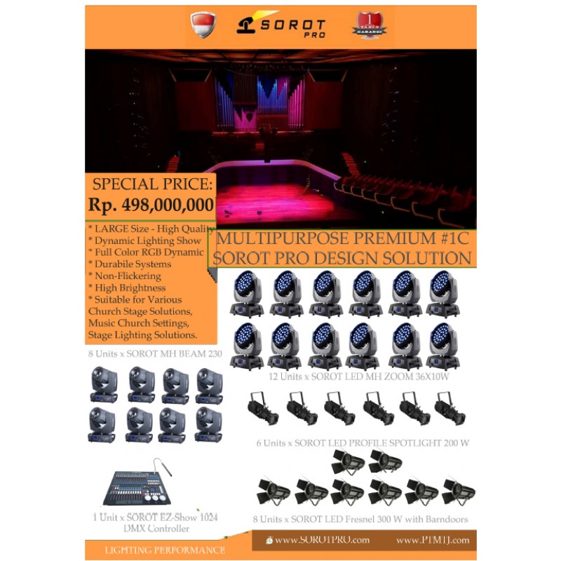 PAKET MULTIPURPOSE PREMIUM #1C - SOROT PRO DESIGN SOLUTION