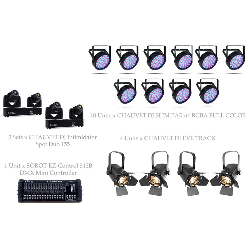 PAKET MULTIPURPOSE BASIC #1D - CHAUVET DJ DESIGN SOLUTION
