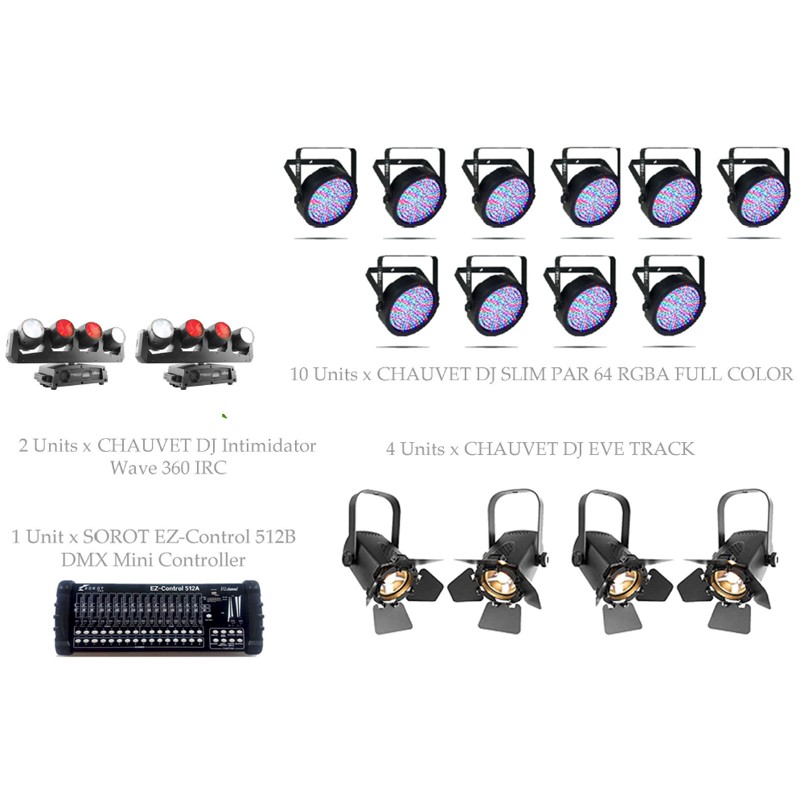 PAKET MULTIPURPOSE BASIC #1E - CHAUVET DJ DESIGN SOLUTION