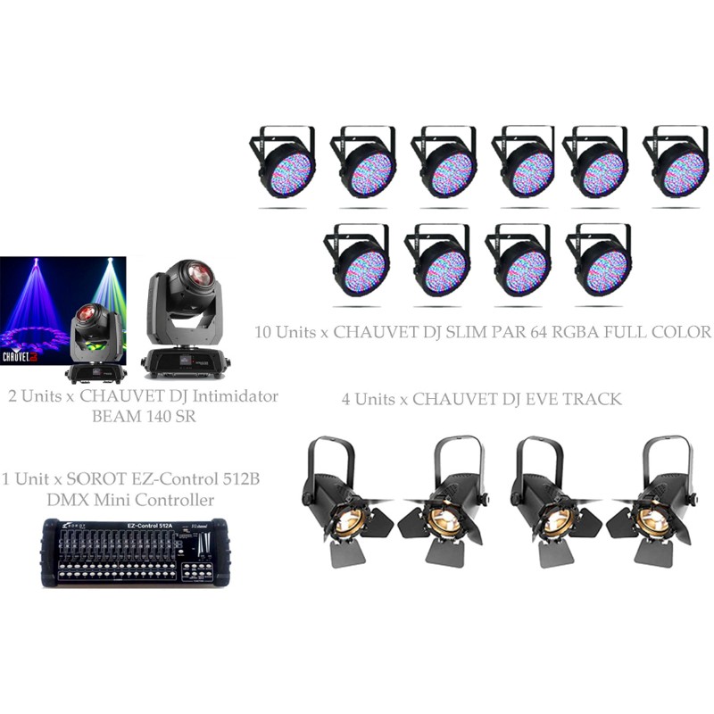 PAKET MULTIPURPOSE BASIC #1F - CHAUVET DJ DESIGN SOLUTION