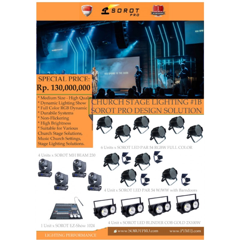PAKET CHURCH STAGE LIGHTING #1B - SOROT PRO DESIGN...