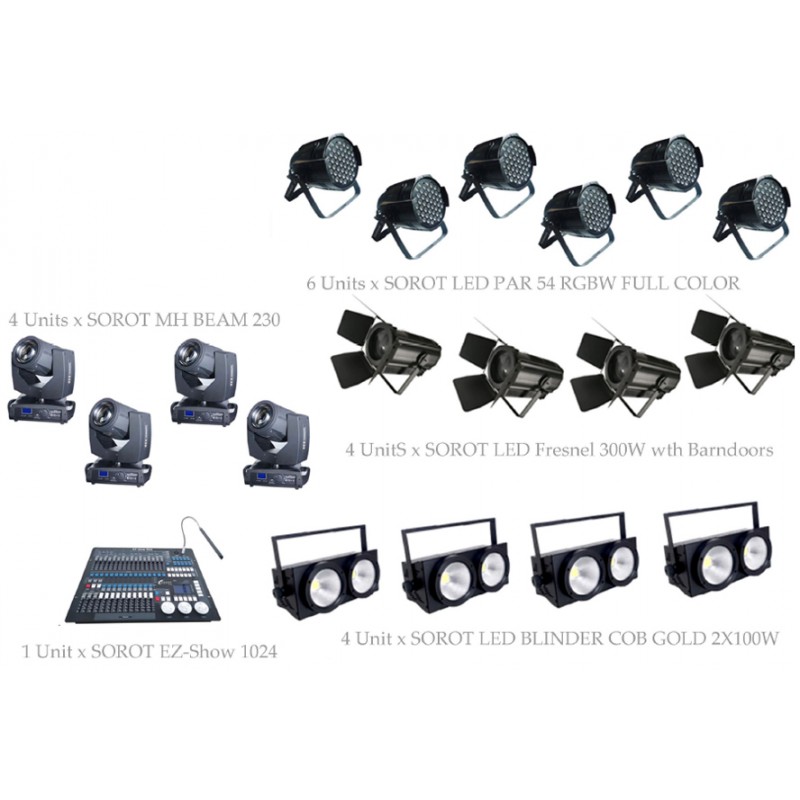 PAKET CHURCH STAGE LIGHTING #1D - SOROT PRO DESIGN SOLUTION