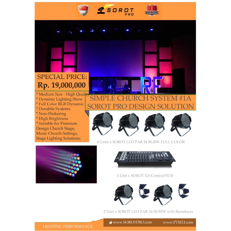 PAKET SIMPLE CHURCH SYSTEM #1A - SOROT PRO DESIGN SOLUTION