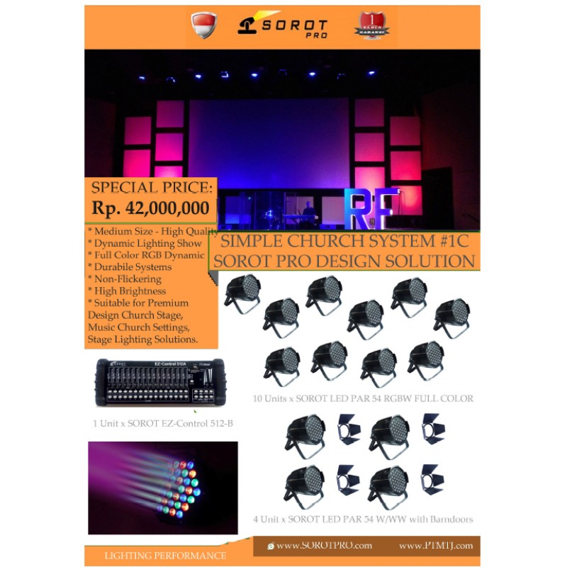 PAKET SIMPLE CHURCH SYSTEM #1C - SOROT PRO DESIGN SOLUTION