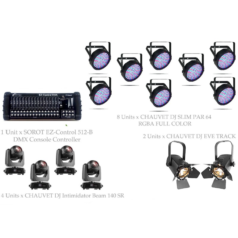 PAKET MUSIC STAGE LIGHTING #2D - CHAUVET DJ DESIGN SOLUTION