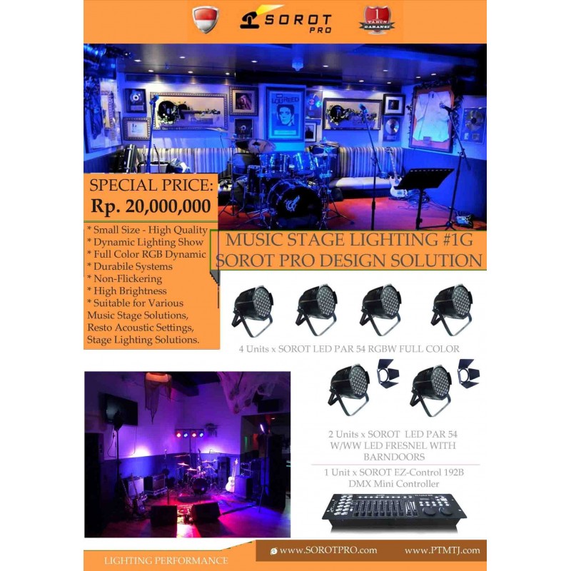 PAKET MUSIC STAGE LIGHTING #1G - SOROT PRO DESIGN SOLUTION
