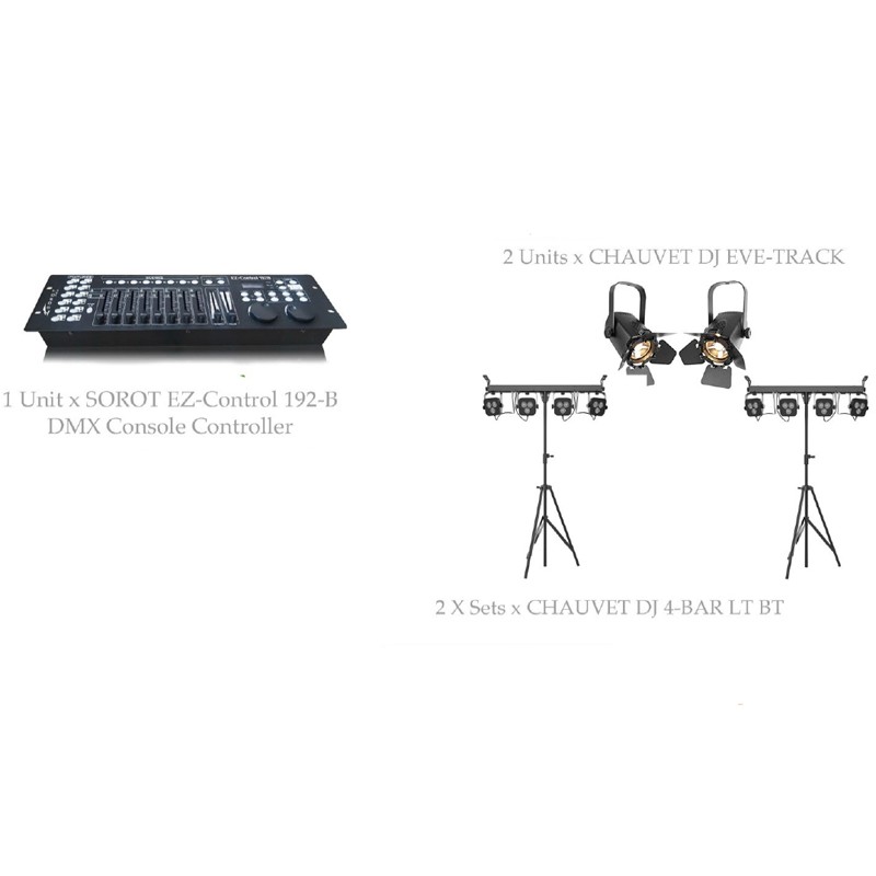 PAKET MUSIC STAGE LIGHTING #1F - CHAUVET DJ DESIGN SOLUTION