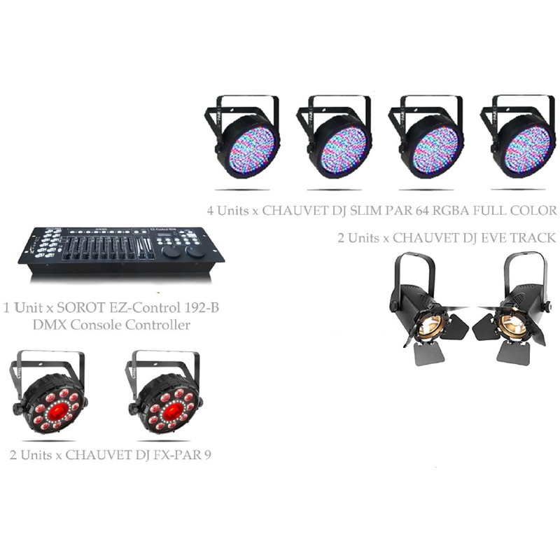PAKET MUSIC STAGE LIGHTING #2 - CHAUVET DJ DESIGN SOLUTION