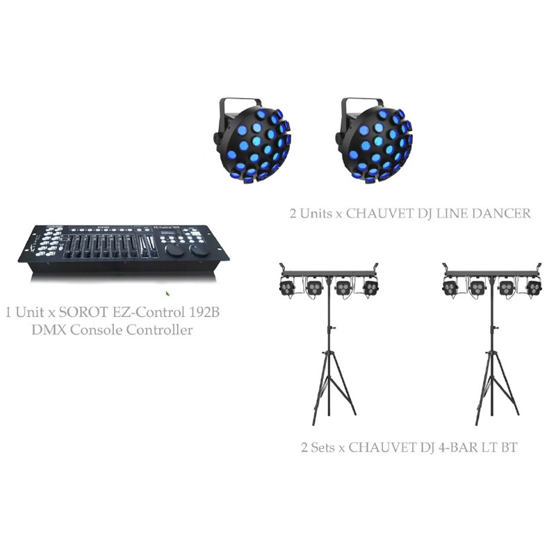 PAKET MUSIC STAGE LIGHTING #1 - CHAUVET DJ DESIGN SOLUTION