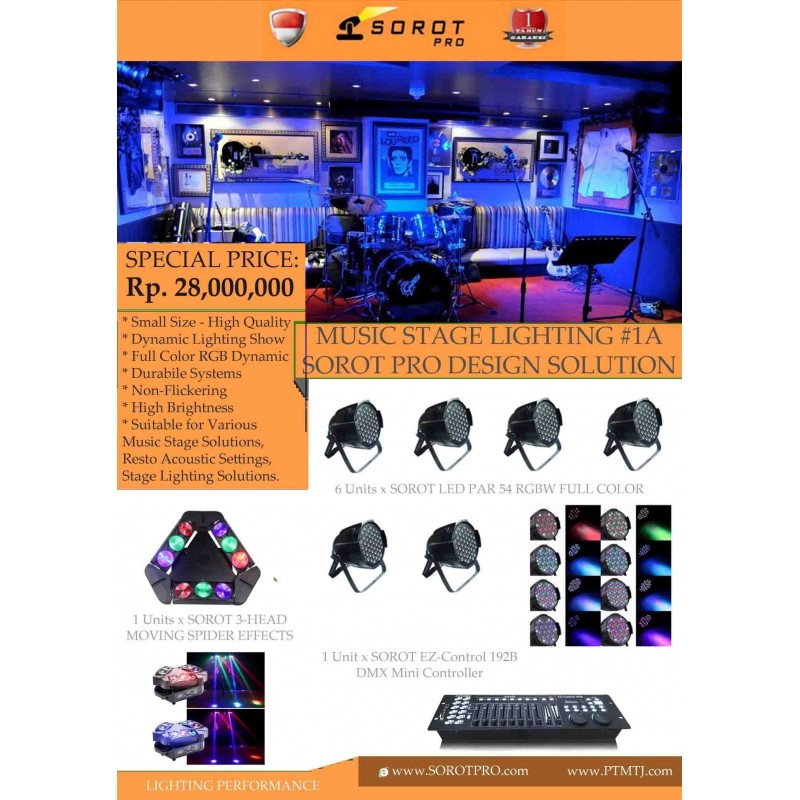 PAKET MUSIC STAGE LIGHTING #1A - SOROT PRO DESIGN SOLUTION